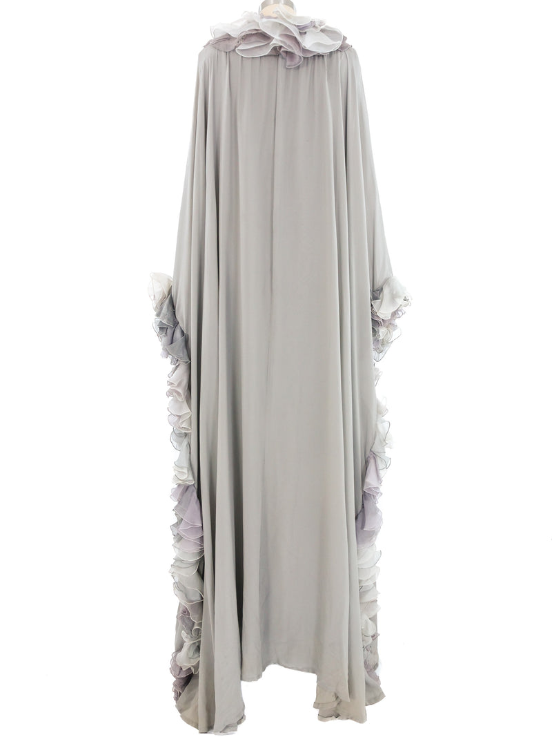 Roberto Capucci Batwing Sleeve Silk Gown Dress arcadeshops.com