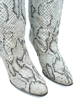 Greyscale Snakeskin Cowboy Boots, 7.5 Accessory arcadeshops.com