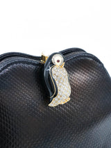 Judith Leiber Penguin Clasp Convertible Clutch Accessory arcadeshops.com