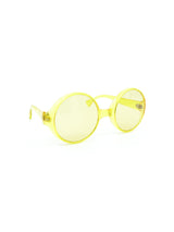 1960s Round Yellow Sunglasses Accessory arcadeshops.com