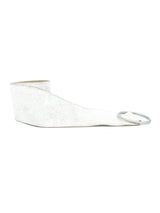 Cracked White Leather Wide Waistbelt Accessory arcadeshops.com