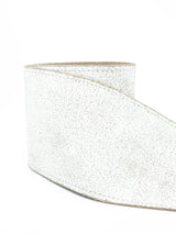 Cracked White Leather Wide Waistbelt Accessory arcadeshops.com