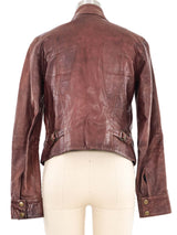 Chloe Leather Applique Utility Jacket Jacket arcadeshops.com