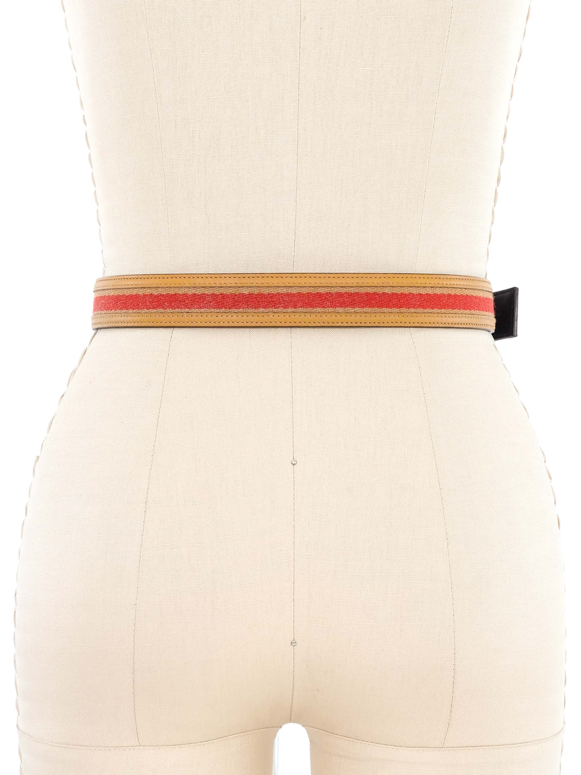Gucci Web Logo Buckle Belt
