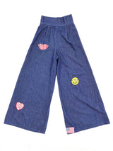 1970s Patched Denim Wide Leg Pants Bottom arcadeshops.com