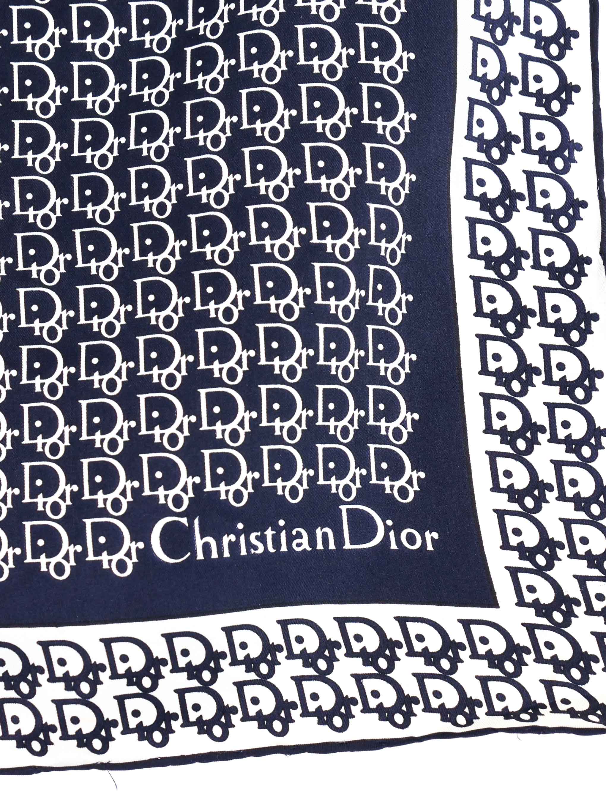 Vintage Christian Dior Mini Scarf / Neckerchief / popular Handkerchief Abstrac Tiger Design