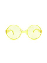 1960s Round Yellow Sunglasses Accessory arcadeshops.com