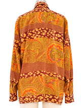 Escada Sunset Paisley Printed Blouse Top arcadeshops.com