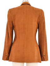 Escada Copper Tweed Blazer Jacket arcadeshops.com