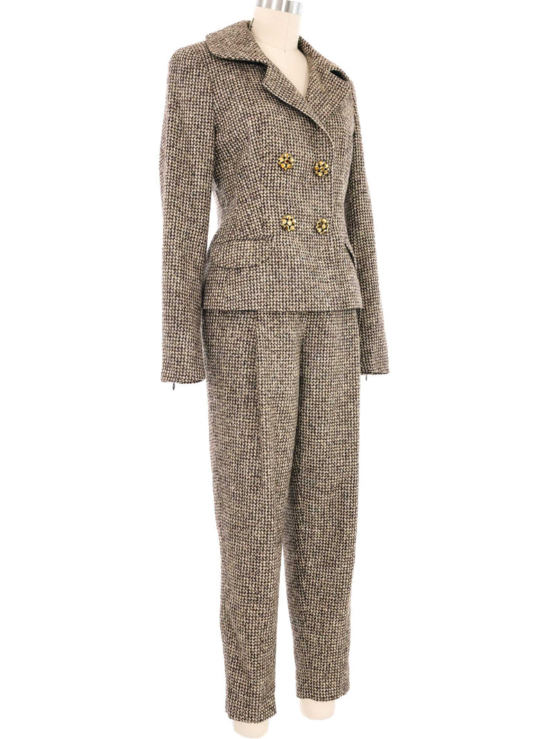 Escada Alpaca Tweed Pant Suit Suit arcadeshops.com