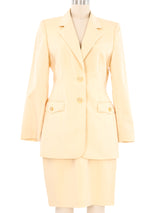 Escada Butter Skirt Suit Suit arcadeshops.com