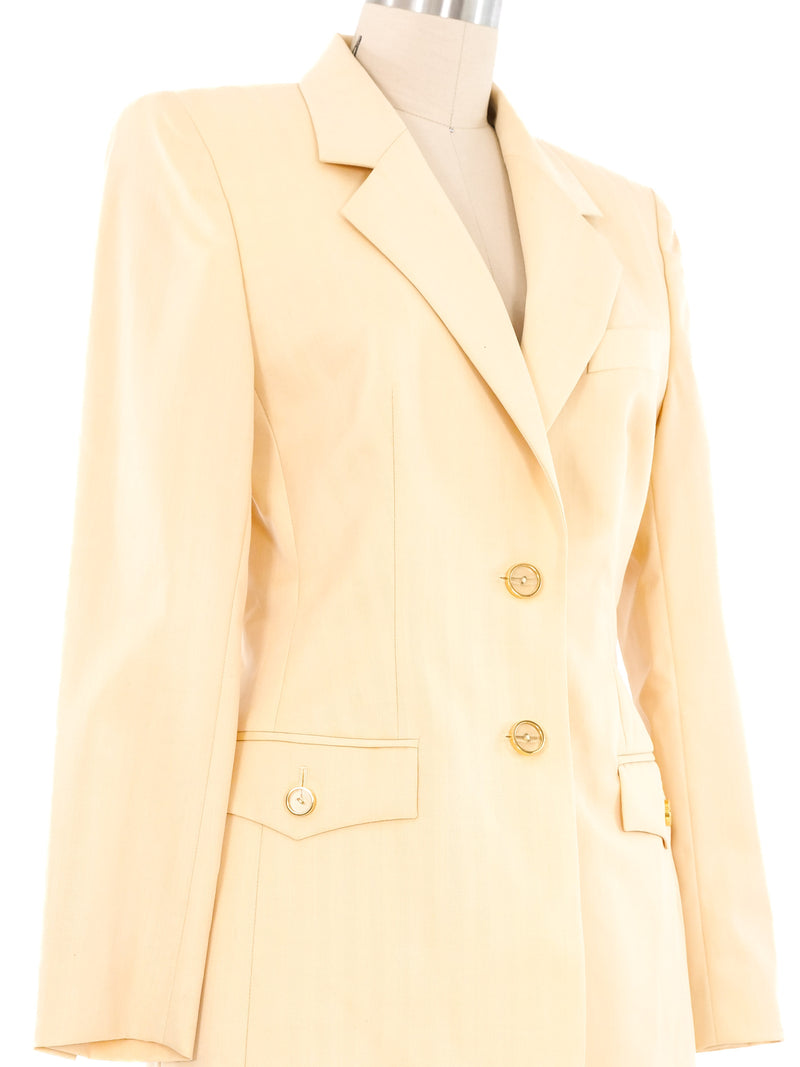 Escada Butter Skirt Suit Suit arcadeshops.com