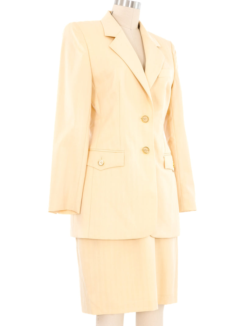 Escada Butter Skirt Suit Suit arcadeshops.com