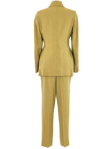 Escada Olive Military Buttoned Suit Suit arcadeshops.com