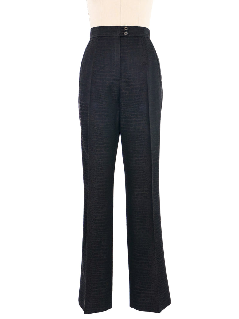 Escada Embossed Reptile Pant Suit Suit arcadeshops.com