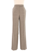 Escada Embellished Gray Pinstripe Pant Suit Suit arcadeshops.com