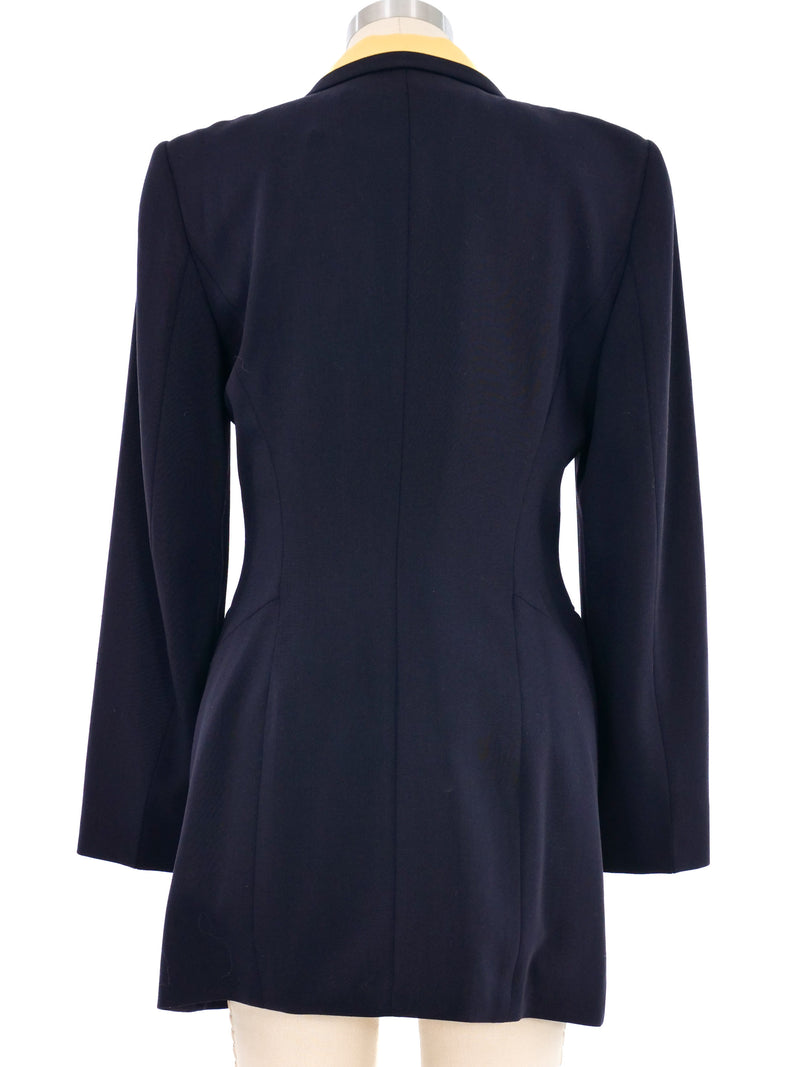 Escada Navy Contrast Jacket Jacket arcadeshops.com