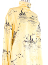 Escada Landscape Silk Blouse Top arcadeshops.com