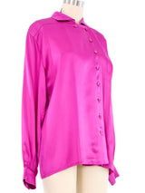 Escada Fuschia Silk Blouse Top arcadeshops.com