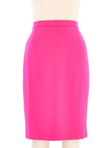 Escada Fuchsia Wool Skirt Bottom arcadeshops.com