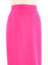 Escada Fuchsia Wool Skirt Bottom arcadeshops.com