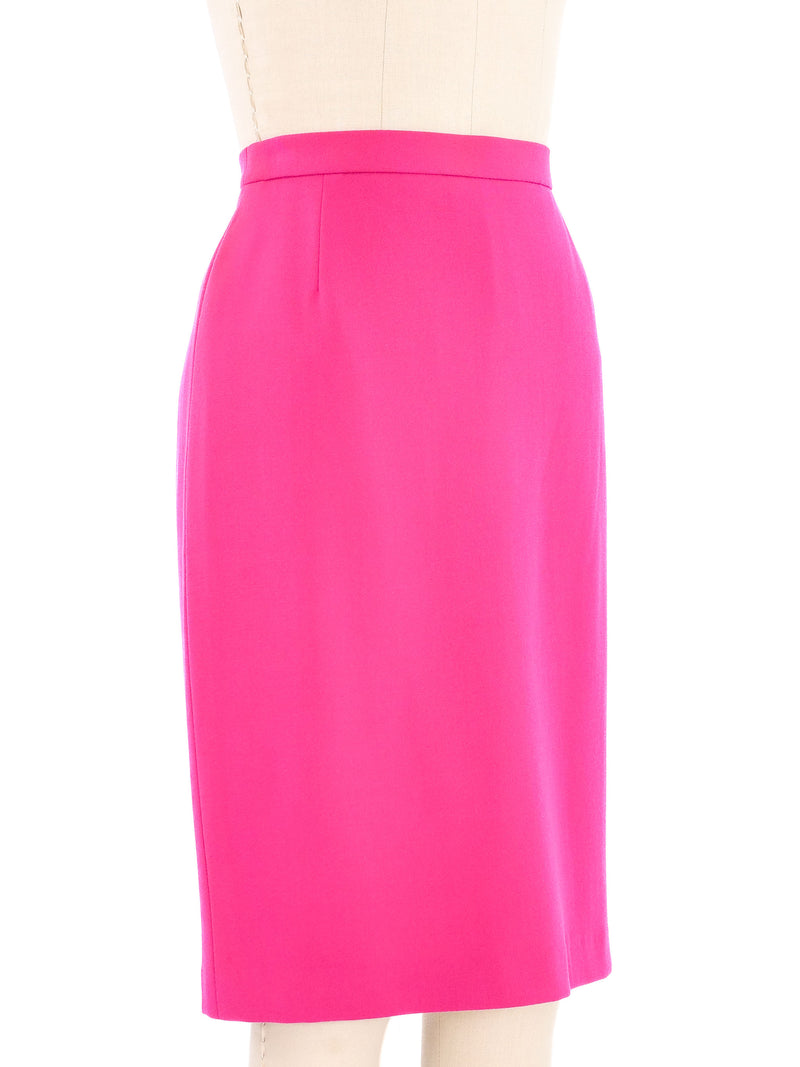 Escada Fuchsia Wool Skirt Bottom arcadeshops.com