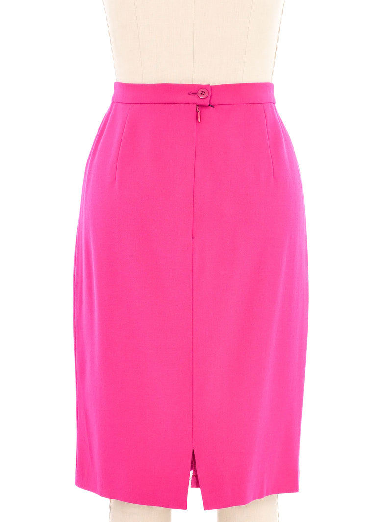 Escada Fuchsia Wool Skirt Bottom arcadeshops.com