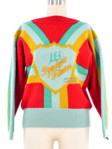 Kansai Yamamoto Dynamic Fitness Club Graphic Sweater Top arcadeshops.com