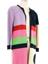 Mary McFadden Colorblock Cardigan Jacket arcadeshops.com