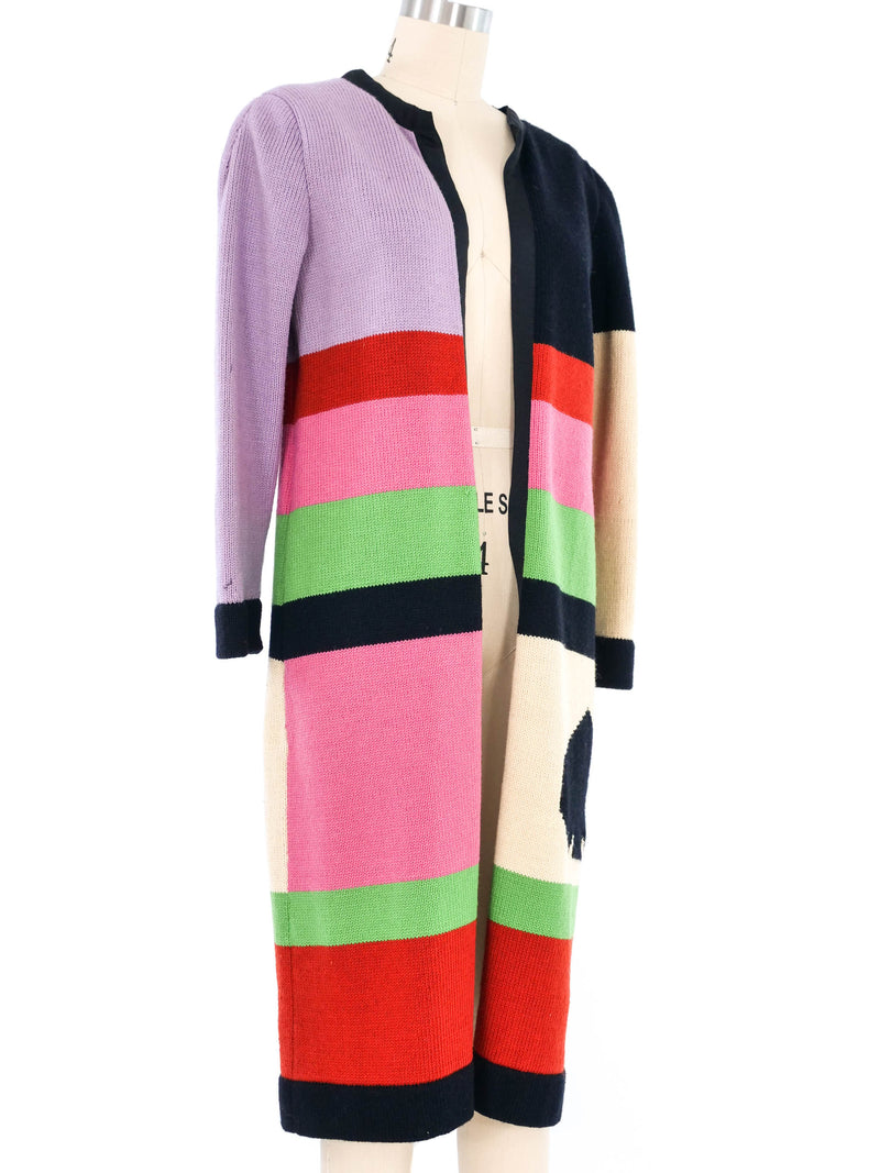 Mary McFadden Colorblock Cardigan Jacket arcadeshops.com