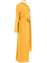 1930s Mustard Satin Robe Jacket arcadeshops.com