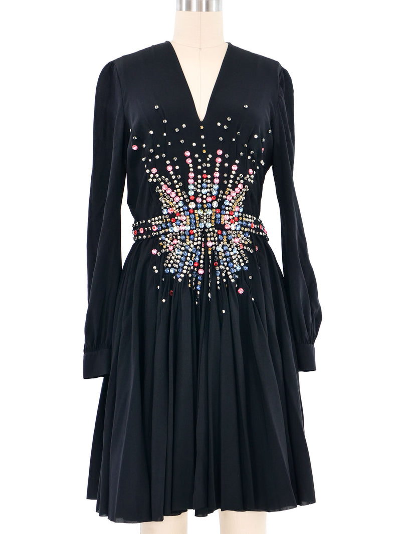 Miu Miu Crystal Studded Dress Dress arcadeshops.com