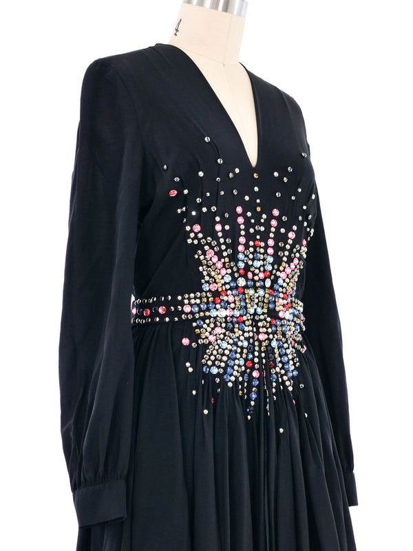 Miu Miu Crystal Studded Dress Dress arcadeshops.com