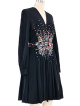 Miu Miu Crystal Studded Dress Dress arcadeshops.com