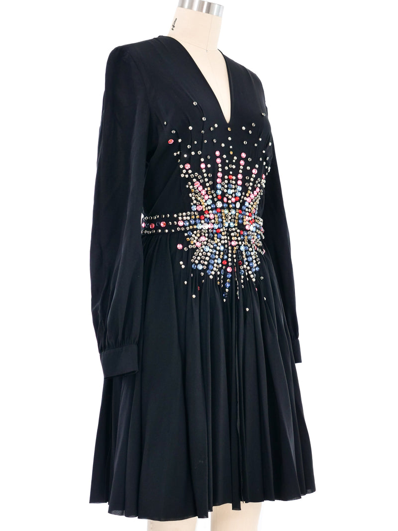 Miu Miu Crystal Studded Dress Dress arcadeshops.com