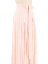 Chloe Pale Pink Pleated Palazzo Pants Bottom arcadeshops.com