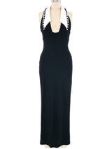 Extended Collar Maxi Dress Dress arcadeshops.com