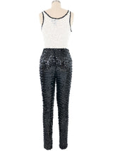 1990s DKNY Sequin Bodysuit and Leggings Suit arcadeshops.com