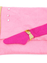 1960s Pink Felt Lingerie Pouch Accessory arcadeshops.com