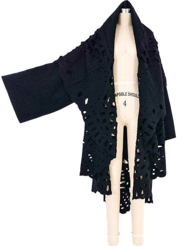 Jean Charles de Castelbajac Laser Cut Wool Coat Outerwear arcadeshops.com