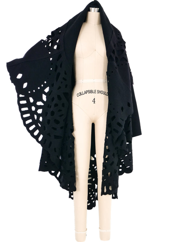 Jean Charles de Castelbajac Laser Cut Wool Coat Outerwear arcadeshops.com