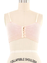 1930s Peach Knit Bra Top arcadeshops.com