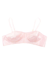 1940s Pink Satin Bullet Bra Top arcadeshops.com