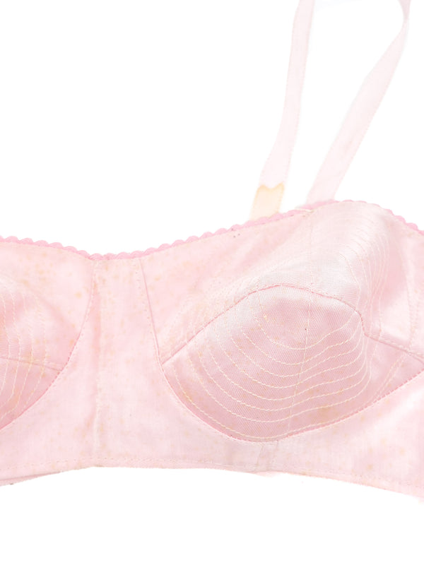 1940s Pink Satin Bullet Bra Top arcadeshops.com