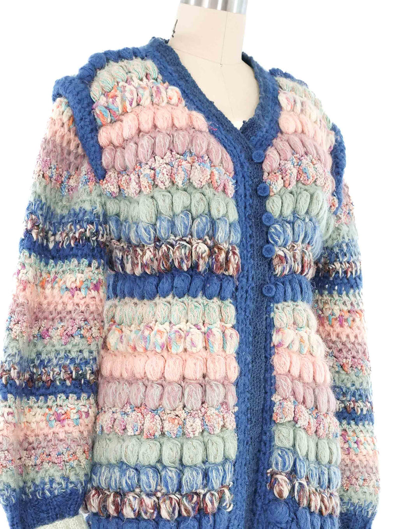 Pastel Pom Pom Cardigan Jacket arcadeshops.com