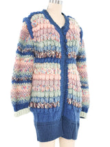 Pastel Pom Pom Cardigan Jacket arcadeshops.com