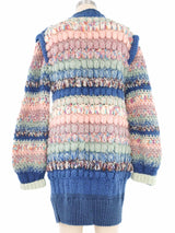 Pastel Pom Pom Cardigan Jacket arcadeshops.com