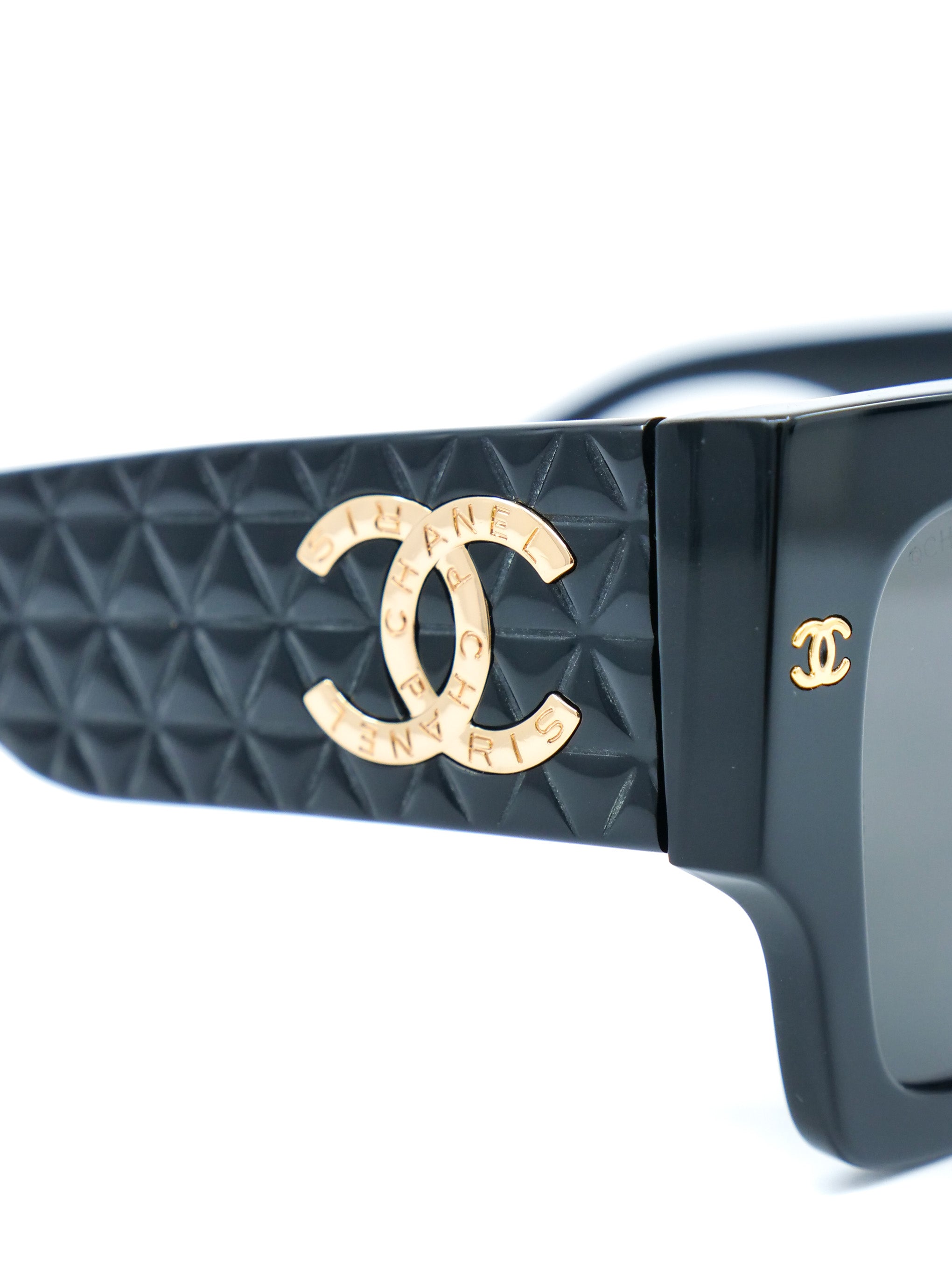 Chanel Quilted Arm Sunglasses