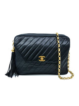 1992 Chanel Large Bias Stitch Camera Bag Accessory arcadeshops.com