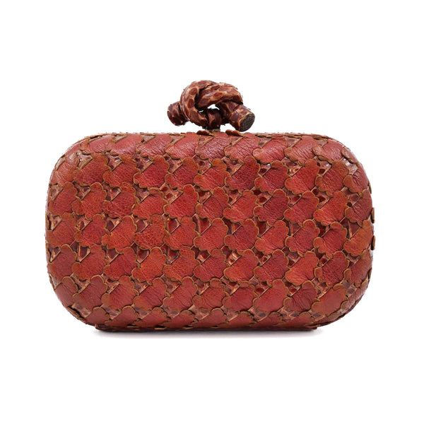 BOTTEGA VENETA レザー編み込みストラップ 赤 Bottega Veneta - The Bulb leather bag red - The Corner